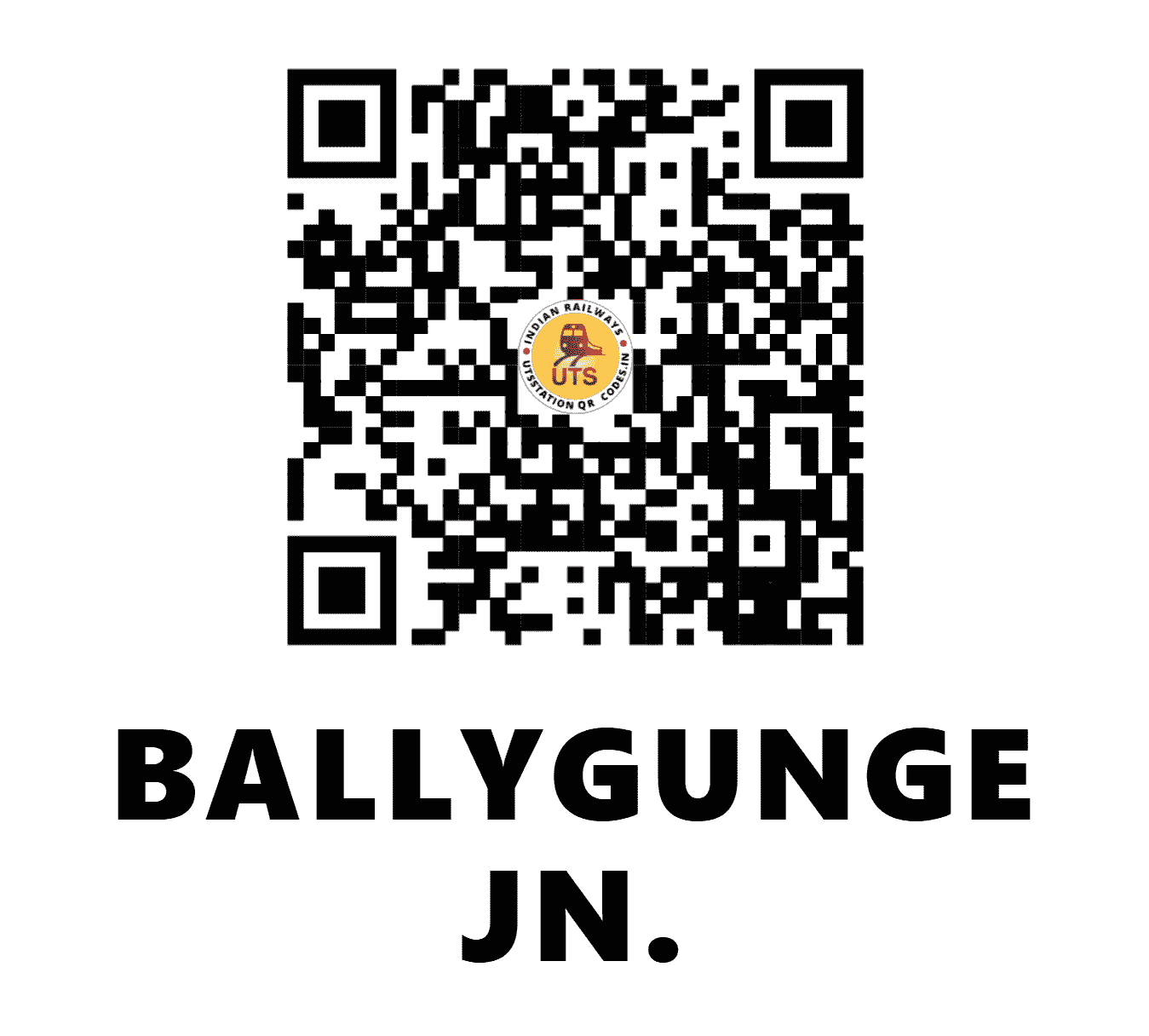 UTS QR Code for BALLYGUNGE JN. - BLN - ER (WEST BENGAL)